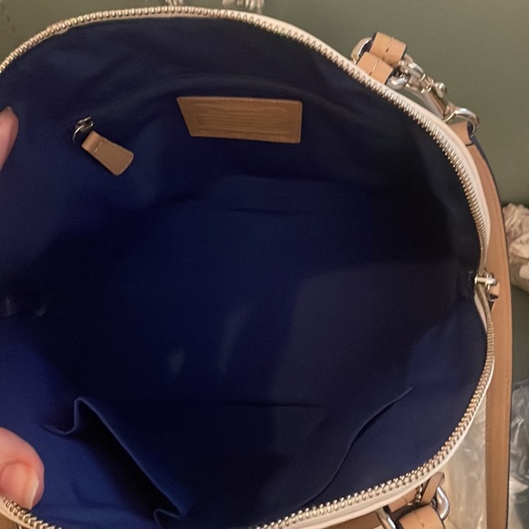 Coach Cora Peyton Porcelain Blue Ombré Satchel🔹FIRM🔹 - Picture 12 of 16